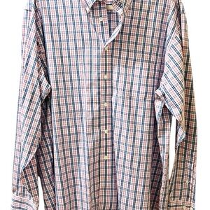 Brooks Brothers Men's Plaid Button Down | L | 100% Cotton | EUC | Wrinkle Free